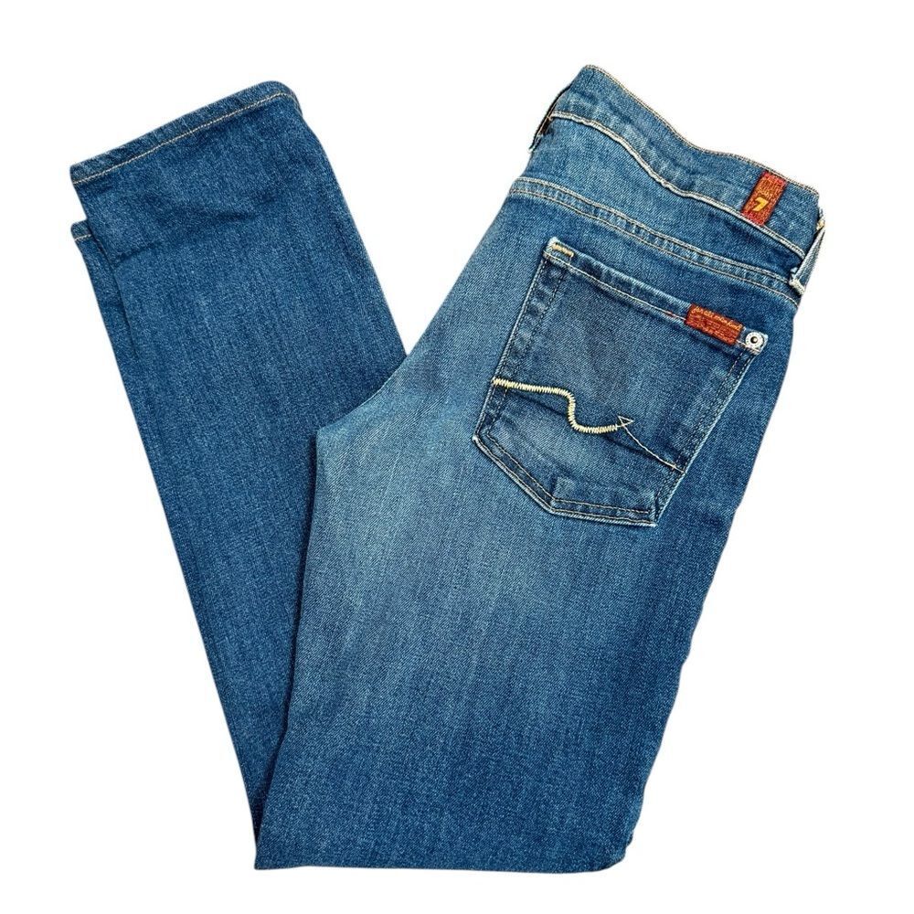 7 For All Mankind Women's Skinny Jeans - Blue